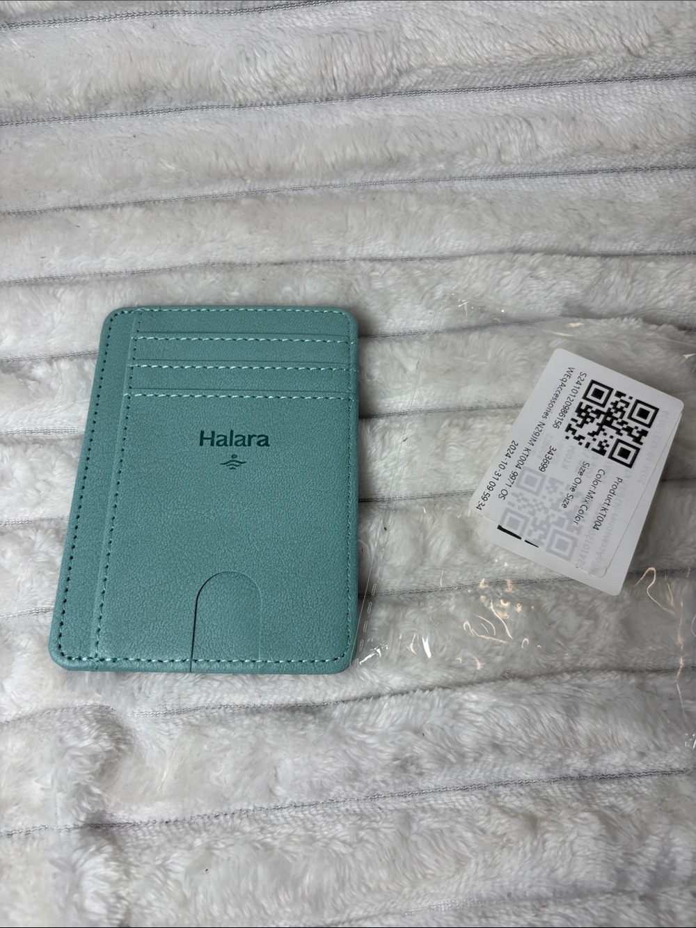 Halara Teal Card Holder NWT